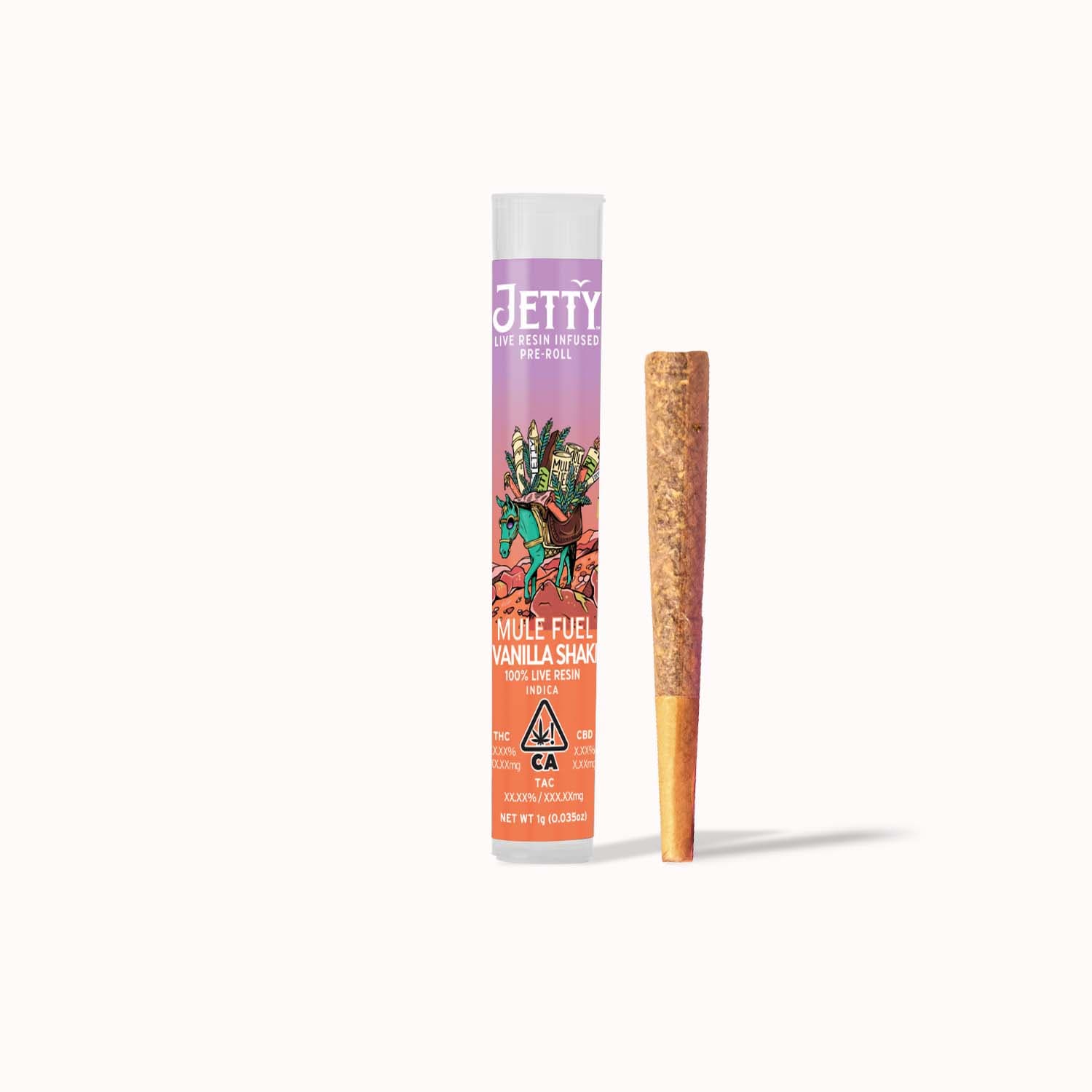 Mule Fuel X Vanilla Shake 1G Live Resin  Preroll