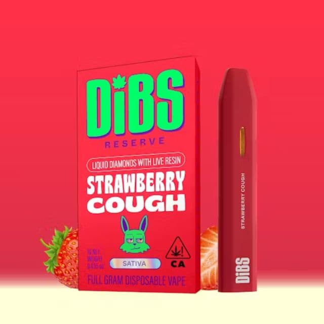 Strawberry Cough 1G Live Resin Dimonds All In One Vape