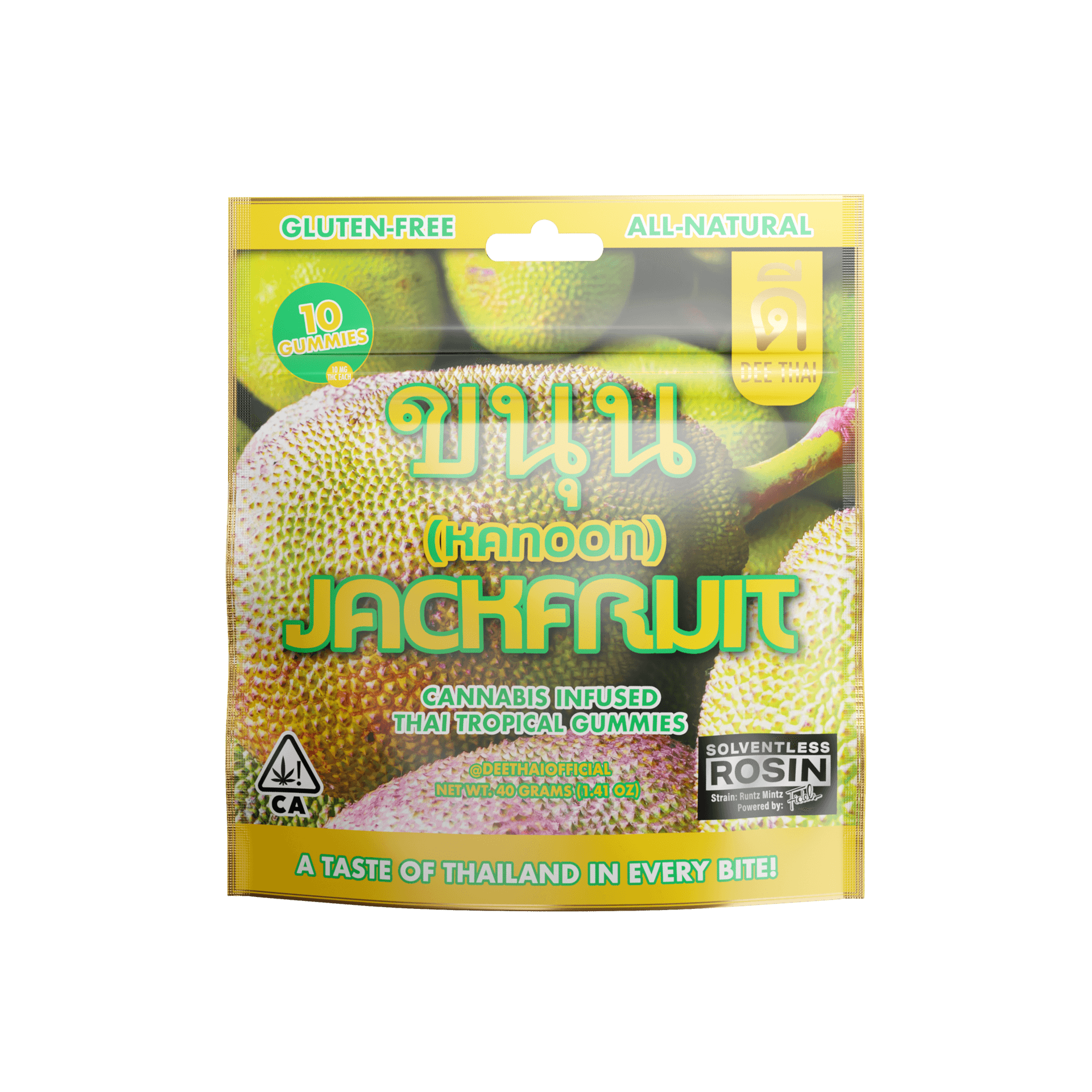 Jackfruit 100MG 10PC Rosin Gummy